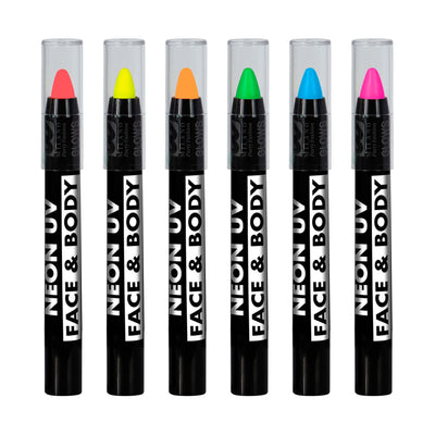 Drehbare Schminkstifte Neon im Set
