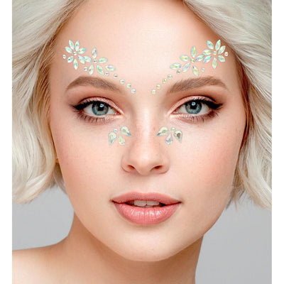 Glitzersteine fürs Gesicht | Blumen