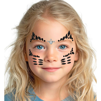 Glitzersteine fürs Gesicht | Katze