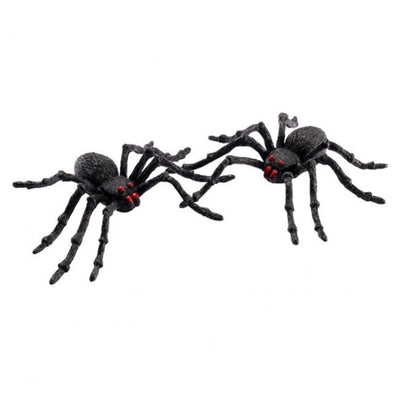 2 Schwarze Spinnen 13cm-Carnival Toys-Deinparadies.ch