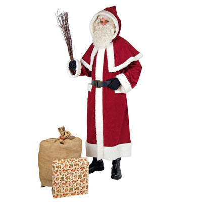 Abrigo de Santa Claus con un pelel