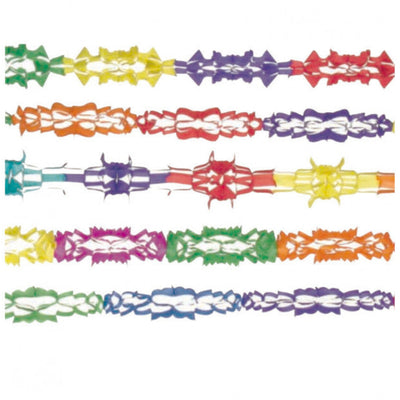 5 Papiergirlanden assortiert | 4 Meter-Carnival Toys-Deinparadies.ch