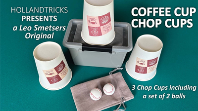 Coffee Cup Chop Cup (3 cups and 2 balls) | Leo Smetsers