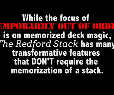 Temporarily Out of Order | Patrick Redford