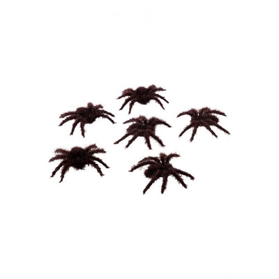 6 haarige Spinnen Set | braun-Carnival Toys-Deinparadies.ch