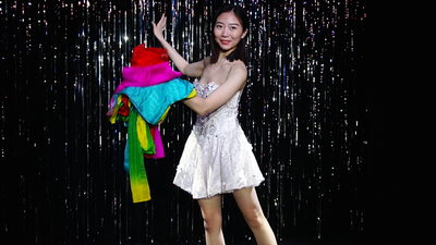 Rainbow Silk Fountain Streamer | Yan Yan Ma and Magiclism