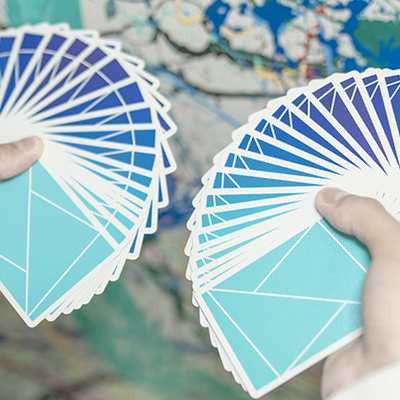 Flexible Gradients Blue Playing Cards | TCC