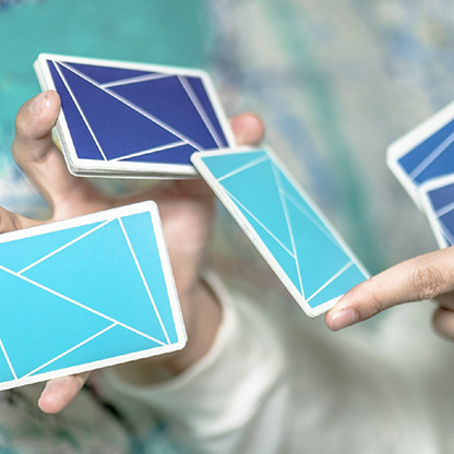 Flexible Gradients Blue Playing Cards | TCC