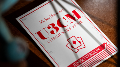 Michael Skinner's Ultimate Bicycle Jumbo 3 Card Monte (Red) | Murphy's Magic