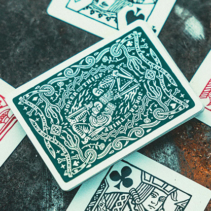 JT Crown (Green) Playing Cards | Joker and the Thief