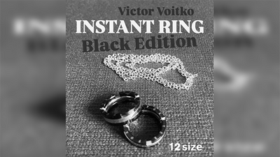 Instant Ring (silver/black, Size 12) | Viktor Voitko