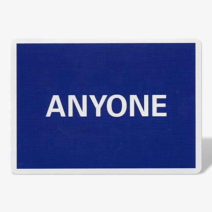 Cap Logo (Navy) ANYONE Playing Cards
