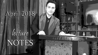 April 2018 Lecture Notes by Sandro Loporcaro (Amazo) - Video Download Sorcier Magic bei Deinparadies.ch