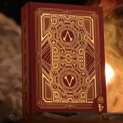 Assassin's Creed Legacy Version 2 Garnet (Hidden Blade Black) Playing Cards-Room One-Deinparadies.ch