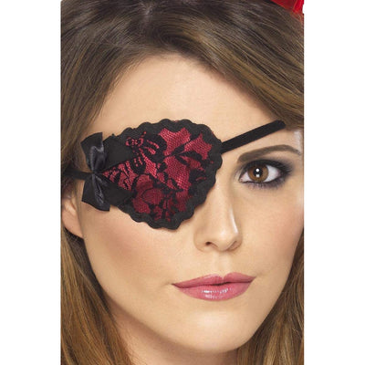 Augenklappe Rot mit Spitze Smiffys bei Deinparadies.ch