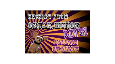 Balloon Swallow by Oscar Munoz (Excerpt from Oscar Munoz Live) - Video Download Kozmomagic Inc. bei Deinparadies.ch