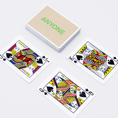 Beige/Green Cap Logo ANYONE Playing Cards-Deinparadies.ch-Deinparadies.ch