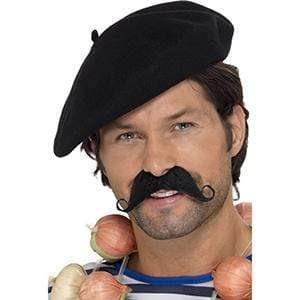 Beret Kopfbedeckung schwarz Smiffys bei Deinparadies.ch