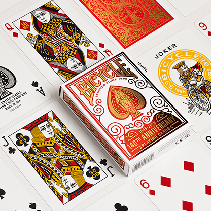 Bicycle 140th Anniversary Playing Cards-US Playing Card Co.-Deinparadies.ch
