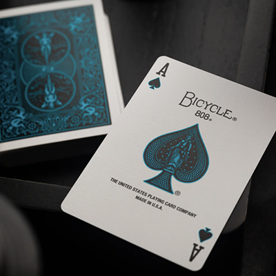 Bicycle Cool Blue Neon Rider Back Playing Cards-Card-Addiction-Deinparadies.ch