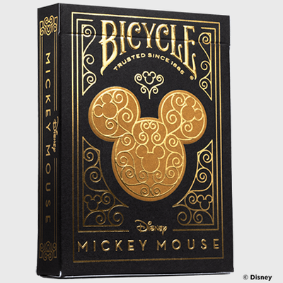 Bicycle Disney Mickey Mouse (Black and Gold) | US Playing Card Co. Bicycle bei Deinparadies.ch