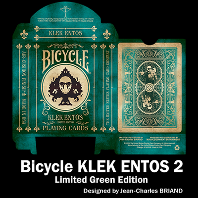 Bicycle Klek Entos Green (Marked) Playing Cards-Magiczoom Ent. - David Stone-Deinparadies.ch