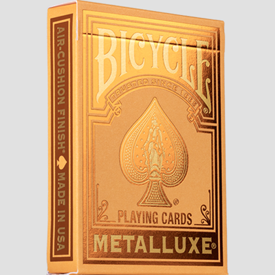 Bicycle Metalluxe Playing Cards | Orange Bicycle bei Deinparadies.ch