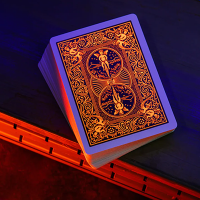 Bicycle Neon Solar-Orange Rider Back Playing Cards-Card-Addiction-Deinparadies.ch