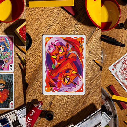 Bicycle Sari Sari (Code Red Edition) Playing Cards-RUNIT-Deinparadies.ch