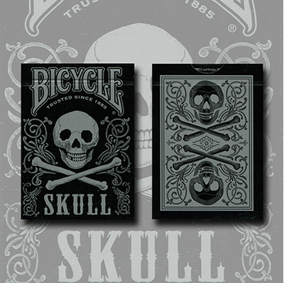 Bicycle Skull Metallic (Silver) USPCC by Gambler's Warehouse Gamblers Warehouse bei Deinparadies.ch