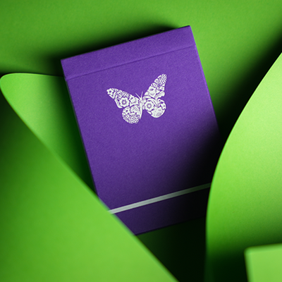 Butterfly Playing Cards Royal Purple Penguin Magic bei Deinparadies.ch