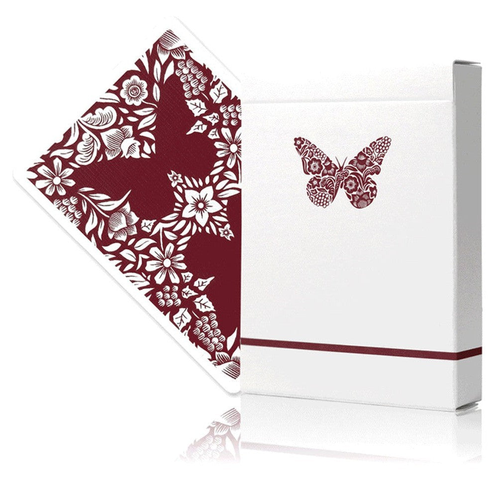 Butterfly Workers Playing Cards | Kartenspiel | Rot-Butterfly Playing Cards-Deinparadies.ch