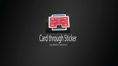 Card through Sticker by Mario Tarasini - Video Download Marius Tarasevicius bei Deinparadies.ch