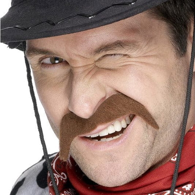 Cowboy Schnauz braun Smiffys bei Deinparadies.ch