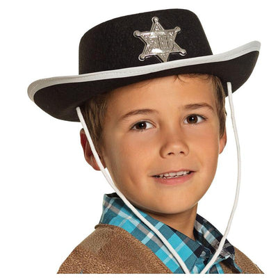 Cowboyhut Kinder | schwarz/weiss-Festartikel Müller-Deinparadies.ch