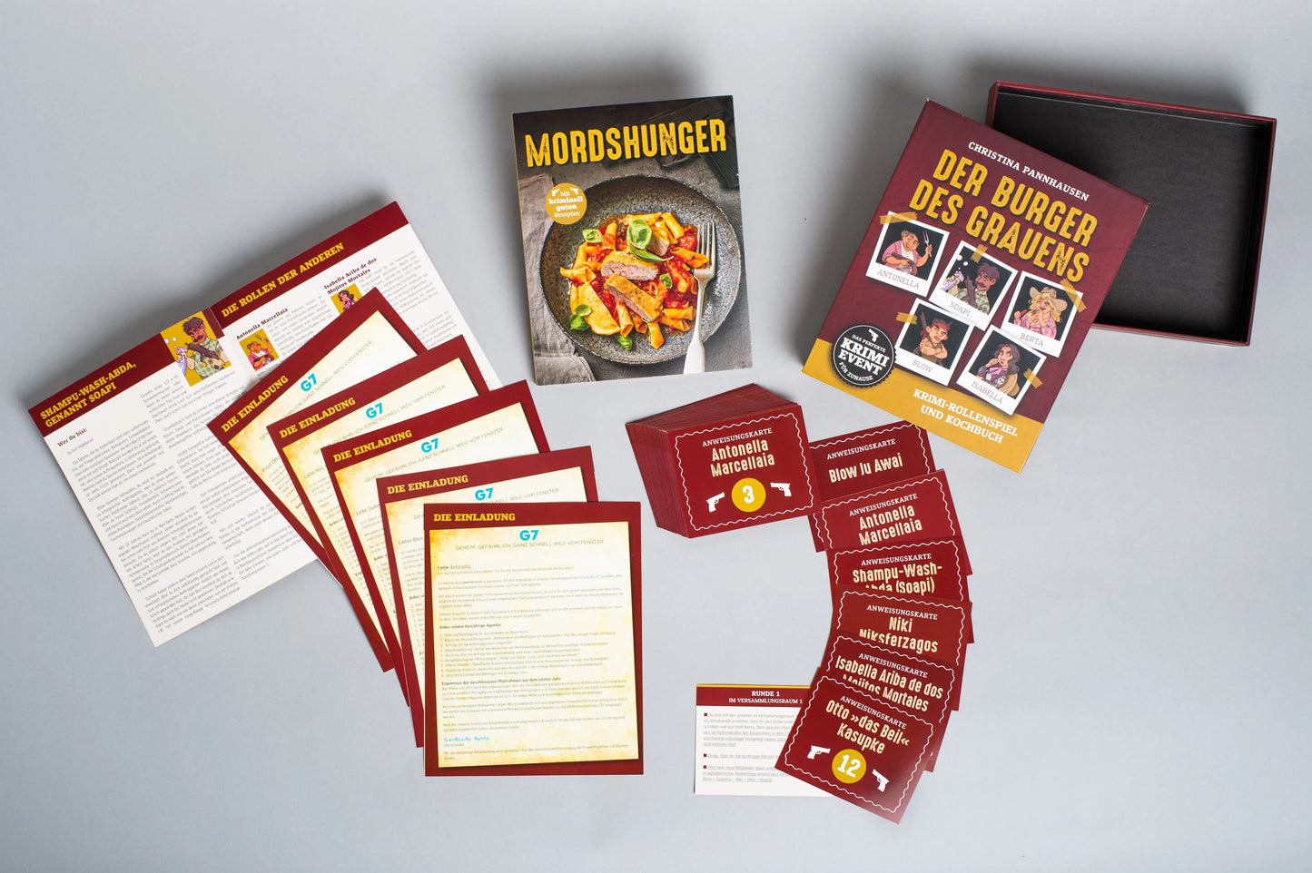 Der Burger des Grauens | Krimidinner-Rollenspiel und Kochbuch-Bassermann-Deinparadies.ch