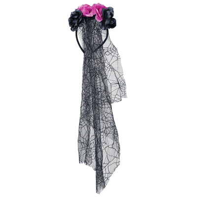 Diadem Blumen mit Schleier-Guirca-Deinparadies.ch