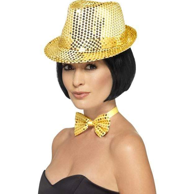 Disco Pailetten-Hut Gold Smiffys bei Deinparadies.ch
