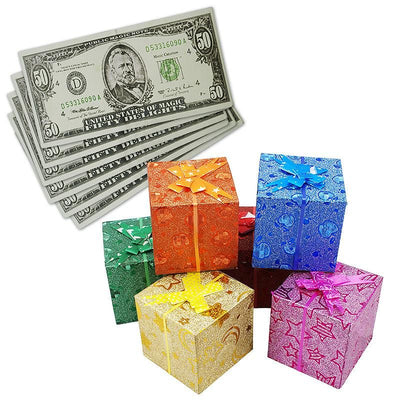 Dollarnoten zu Geschenkboxen-Difatta Magic-Deinparadies.ch