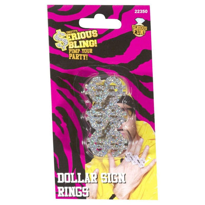 Dollarzeichen Rapperring Smiffys bei Deinparadies.ch