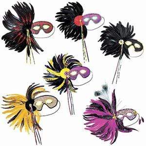 Domino-Maske mit Federn Widman bei Deinparadies.ch