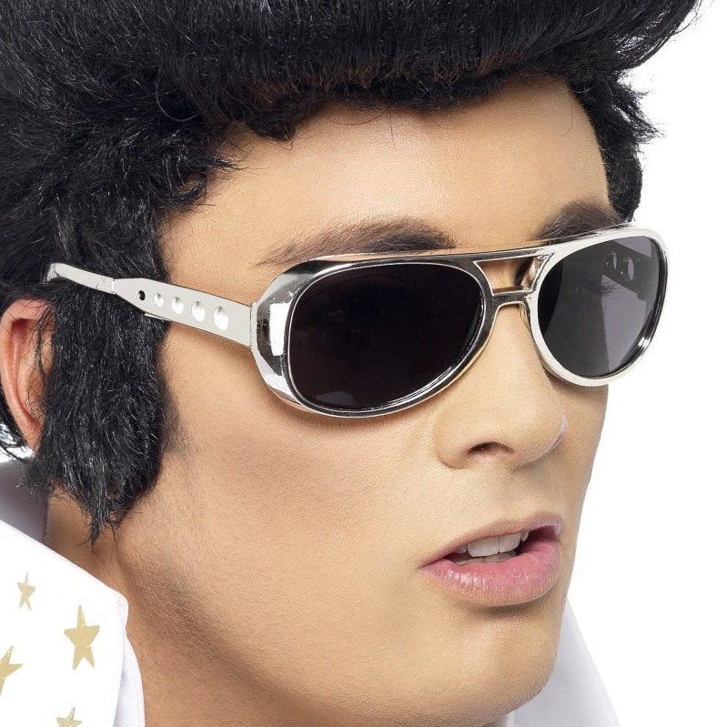 Elvis Superstar Brille | silber-Smiffys-Deinparadies.ch