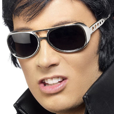 Elvis Superstar Brille | silber-Smiffys-Deinparadies.ch
