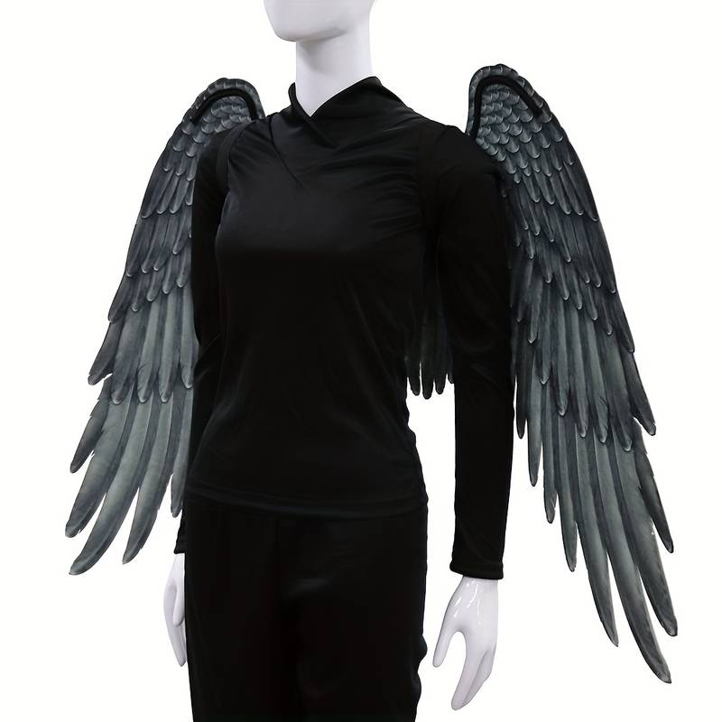 Engelsflügel Vlies schwarz Party Owl Supplies bei Deinparadies.ch