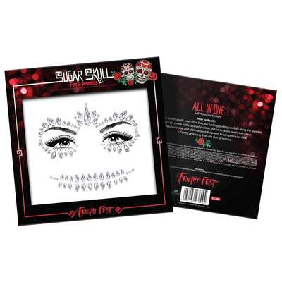 Face Jewels Fright Fest Skull-Moon Creations-Deinparadies.ch