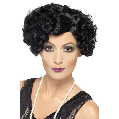 Flirty Flapper Wig 20er Jahre | schwarz