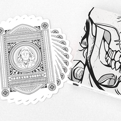 Frankenstein Series Gothic Edition (Gilded) Playing Cards-GABANGEL-Deinparadies.ch