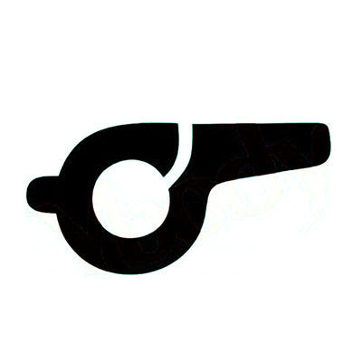 Fussball Trillerpfeife Schablone | 5 Stk