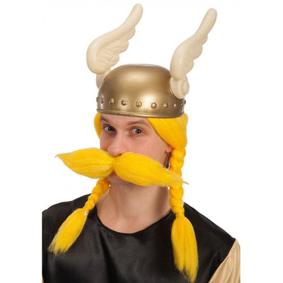 Gallierperücke Blond mit Schnauz-Carnival Toys-Deinparadies.ch