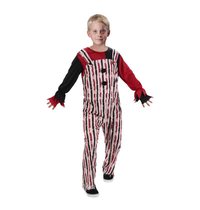 Gestreifte Latzhose Clown Knaben